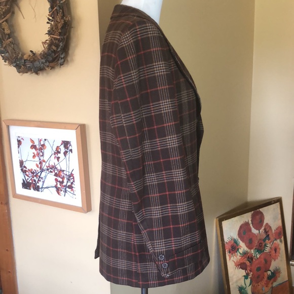 Vintage 60s OSCAR DE LA RENTA Size 39R Luxe Plaid Sportjacket MAD MEN Don Draper - Picture 6 of 16